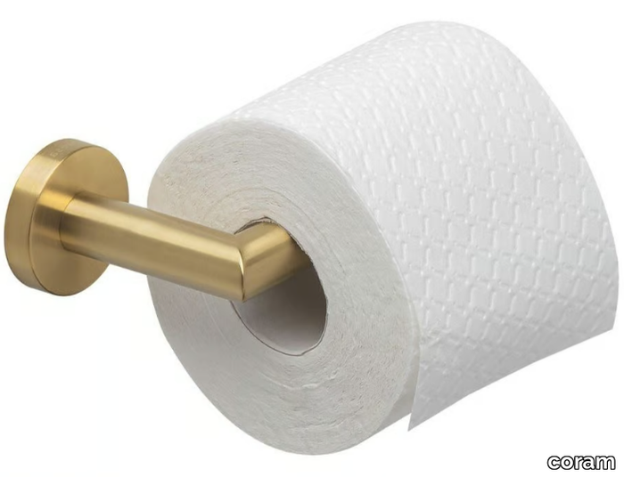 NEMOX GOLD - Metal toilet roll holder _ coram