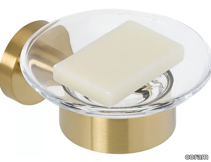 NEMOX GOLD - Wall-mounted metal soap dish _ coram