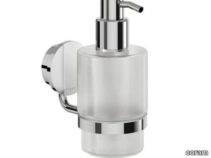 OPAL CHROME - Wall-mounted stainless steel Bathroom soap dispenser _ coram