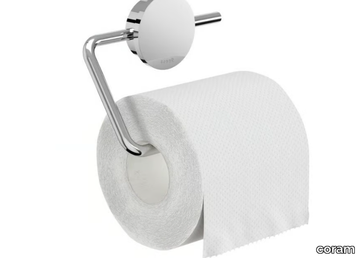 OPAL CHROME - Stainless steel toilet roll holder _ coram