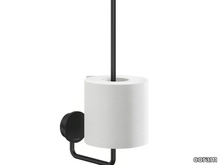 OPAL BLACK - Spare stainless steel toilet roll holder _ coram