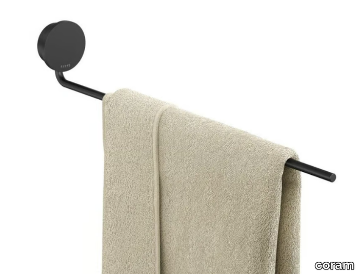 OPAL BLACK - Swivel stainless steel towel rack _ coram