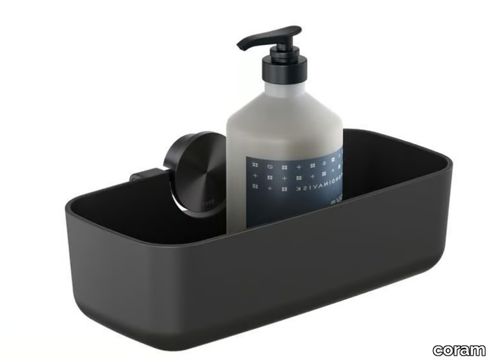 OPAL BRUSHED - Wall-mounted stainless steel soap dish for shower _ coram