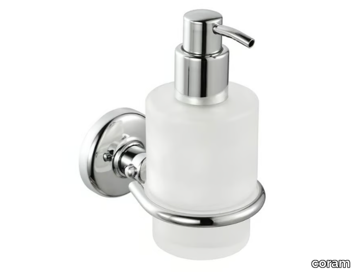 HOTEL - Wall-mounted glass Bathroom soap dispenser _ coram