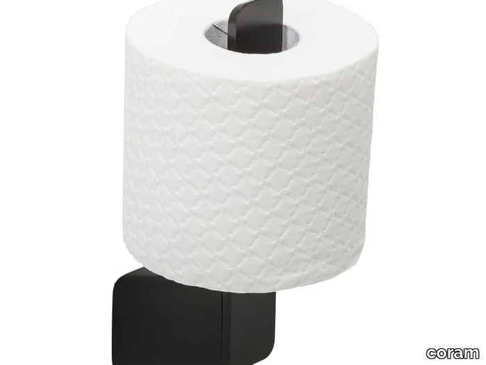 SHIFT BLACK - Spare metal toilet roll holder _ coram