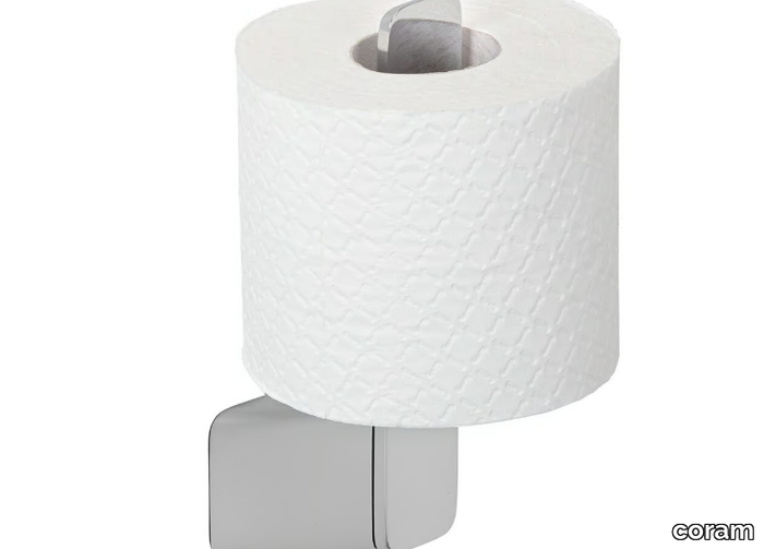 SHIFT CHROME - Spare metal toilet roll holder _ coram