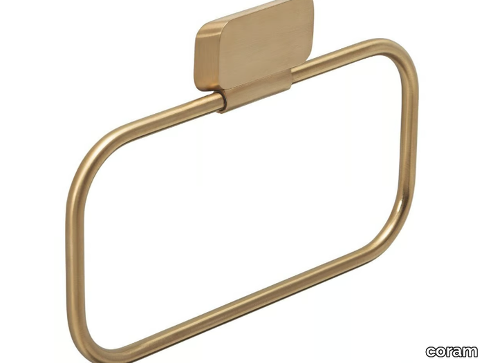 SHIFT GOLD - Metal towel ring _ coram