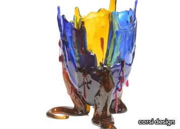 CLEAR SPECIAL EXTRA COLOUR - Resin vase _ corsi design