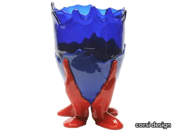 CLEAR EXTRA COLOUR - Resin vase _ corsi design