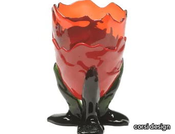 CLEAR EXTRA COLOUR - Resin vase _ corsi design