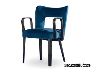 BESS - Velvet chair with armrests _ Costantini Pietro