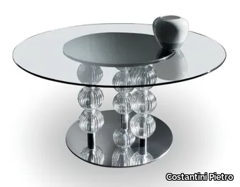 PASHA - Round glass table _ Costantini Pietro