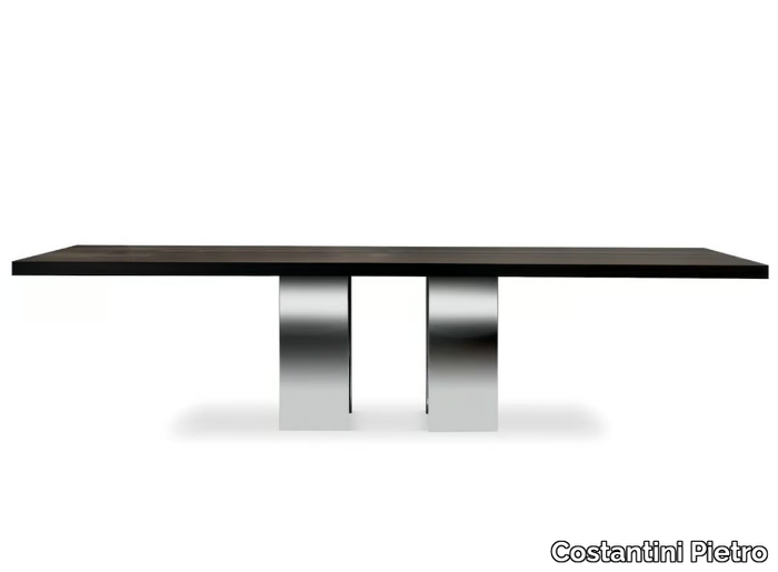 SOHO - Rectangular wooden table _ Costantini Pietro