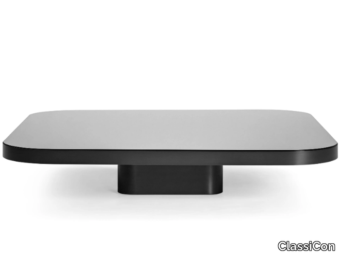 BOW COFFEE TABLE NO. 4 - BLACK - Square crystal and steel coffee table _ ClassiCon