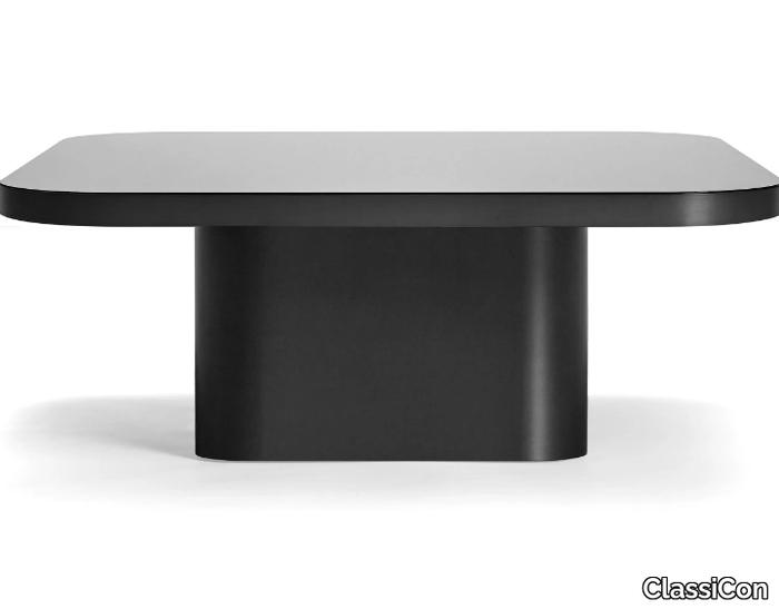 BOW COFFEE TABLE NO. 6 - BLACK - Rectangular crystal and steel coffee table _ ClassiCon