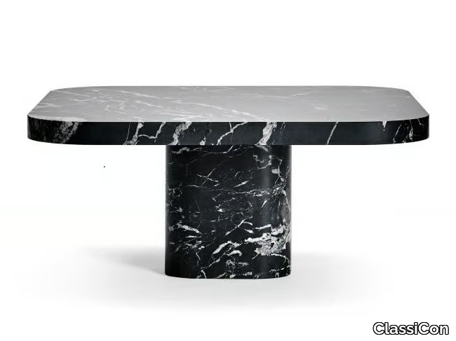 BOW COFFEE TABLE NO. 3 MARBLE - Square marble coffee table _ ClassiCon