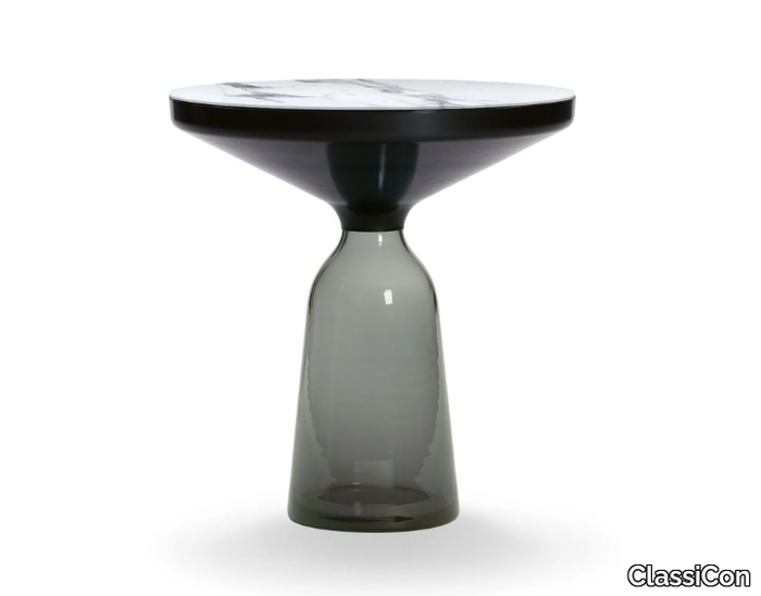 BELL SIDE TABLE STEEL - Glass and steel side table _ ClassiCon