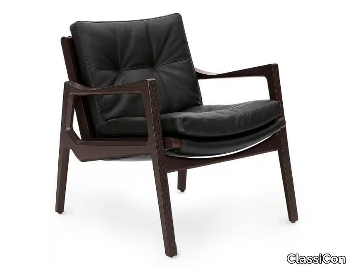 EUVIRA - Upholstered armchair with armrests _ ClassiCon