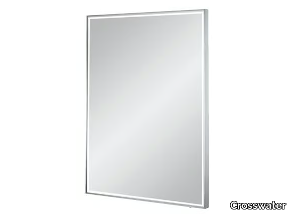 MPRO - Rectangular wall-mounted framed aluminium mirror _ Crosswater