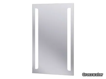 ELITE - Rectangular wall-mounted mirror with integrated lighting _ Crosswater