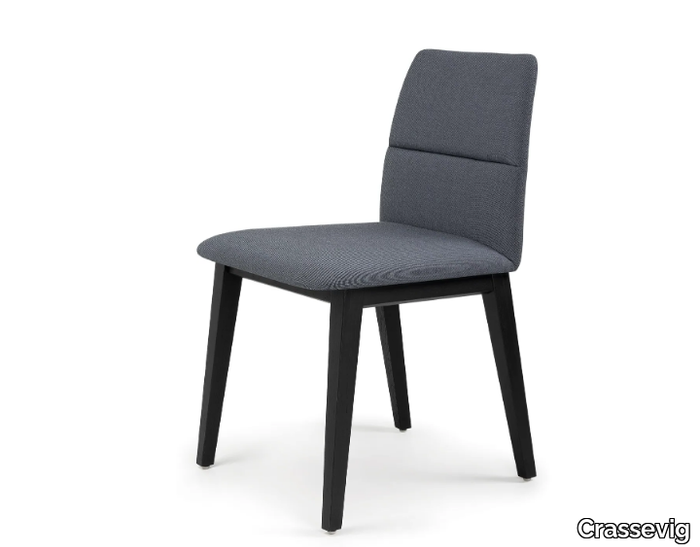 AURA R 4W - Upholstered fabric chair _ Crassevig