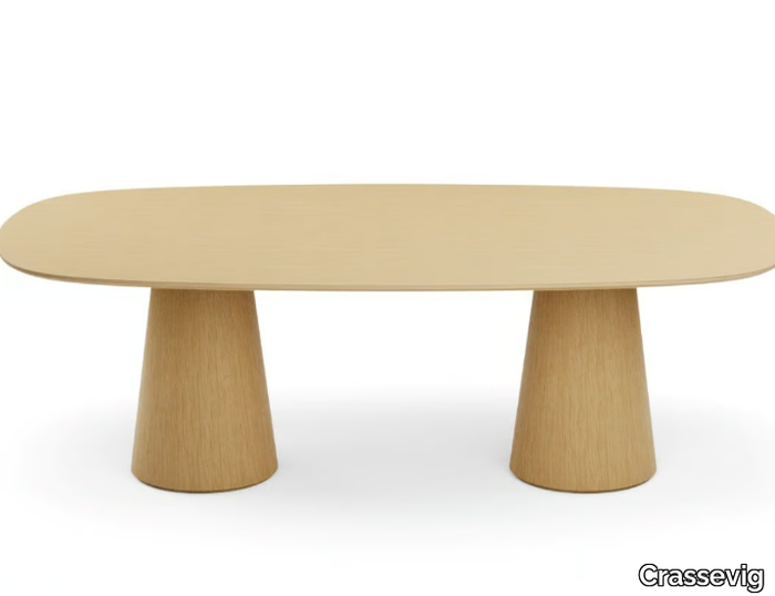 INOKO 240 - Oval wooden table _ Crassevig