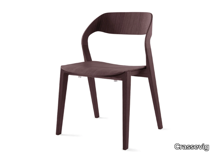 MIXIS RS - Stackable wooden chair _ Crassevig