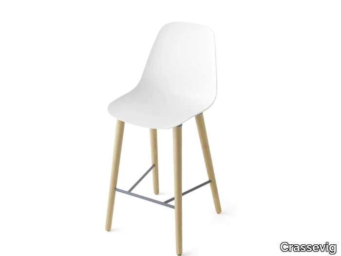 POLA LIGHT 65 73 82 /4W - High polypropylene stool _ Crassevig