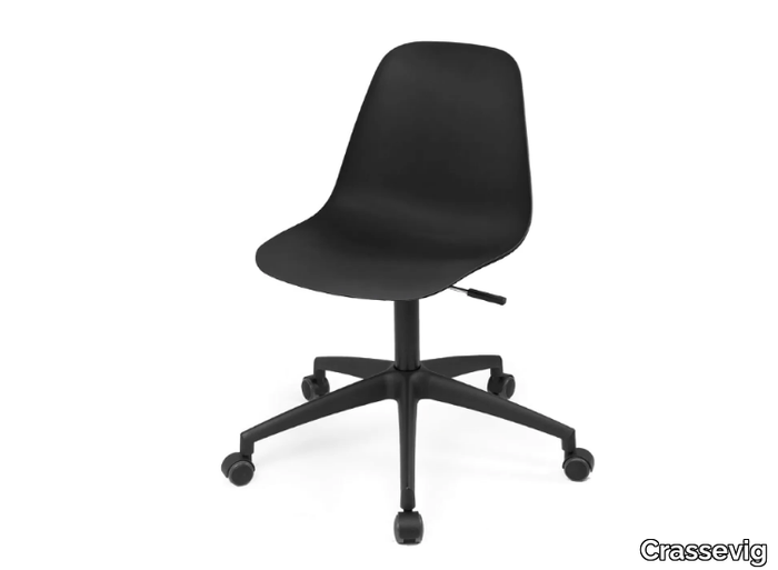 POLA LIGHT R SW - Swivel chair with 5-spoke base _ Crassevig