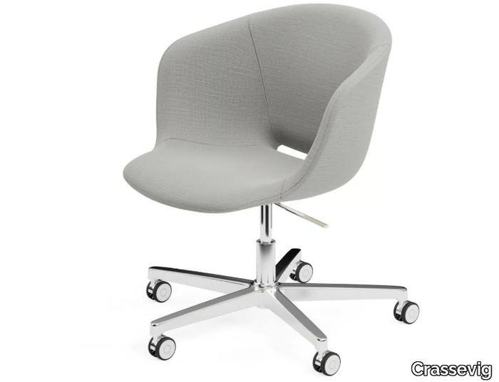 TUSCA P/SW - Swivel height-adjustable fabric chair _ Crassevig