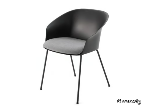 FINNA P/4L - Polypropylene chair with integrated cushion _ Crassevig