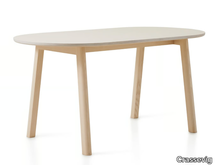 FOLIO - Oval ash table _ Crassevig