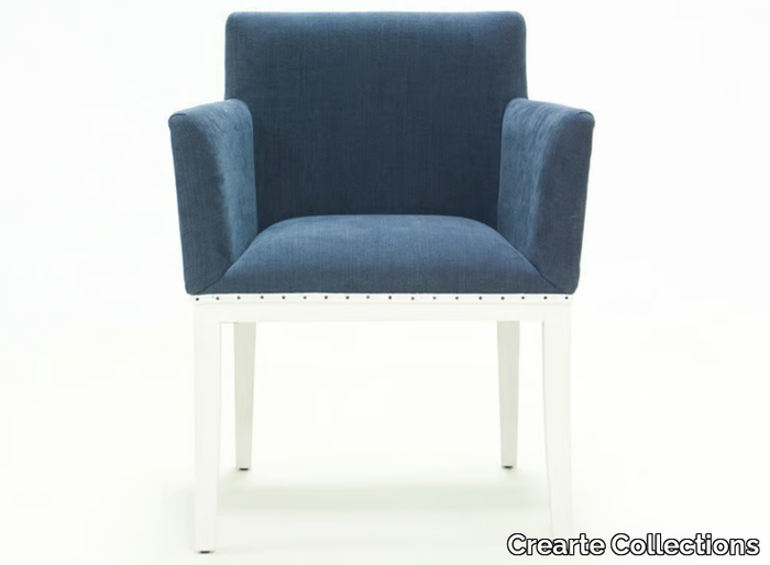 COMODO ESSENCE - Fabric chair with armrests _ Crearte Collections