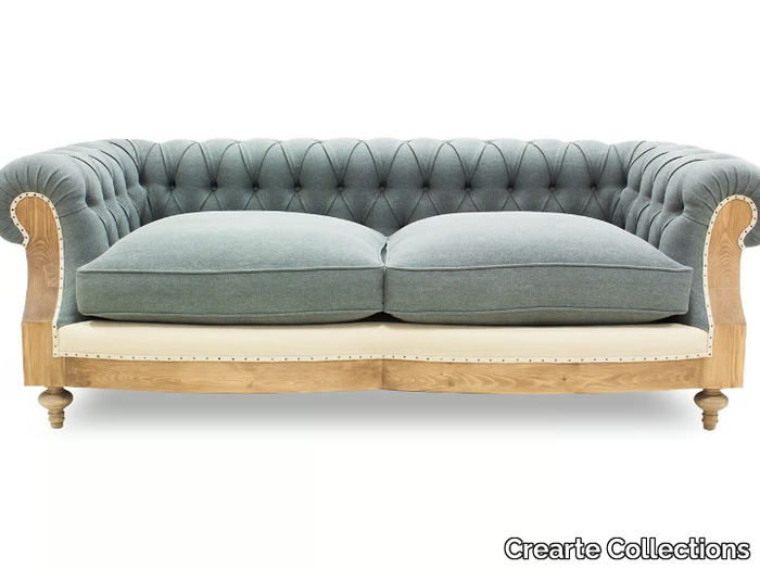 CHESTERFIELD BIG BEN ESSENCE - 3 seater tufted jute sofa _ Crearte Collections