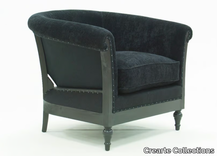 CLASS ESSENCE - Fabric armchair with armrests _ Crearte Collections