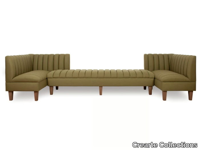 GAVINA SPECIAL - Upholstered modular fabric bench _ Crearte Collections