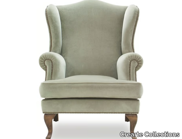 DOVER ORIGINS - Bergere velour armchair with armrests _ Crearte Collections