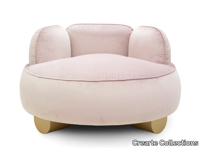 LAB COTIGNAC - Velvet armchair with armrests _ Crearte Collections