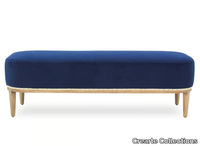 MAR ESSENCE - Contemporary style upholstered fabric bench _ Crearte Collections