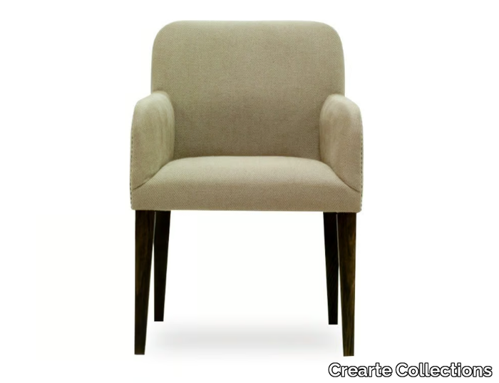 MAURO ORIGINS - Fabric chair with armrests _ Crearte Collections