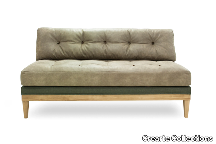 REGENTO CHILL ESSENCE - Fabric bench with back _ Crearte Collections