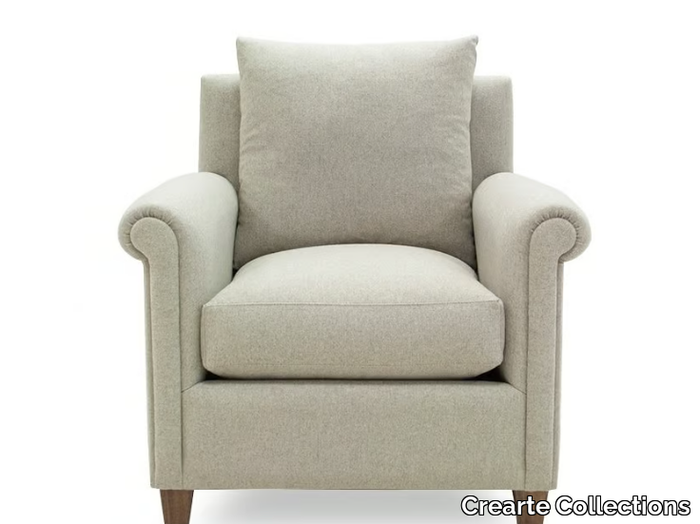 WINSTON ORIGINS - Fabric armchair with armrests _ Crearte Collections