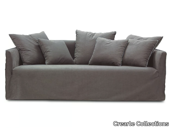 TAMARINDO CONTEMPORAIN - 3 seater fabric sofa with removable cover _ Crearte Collections