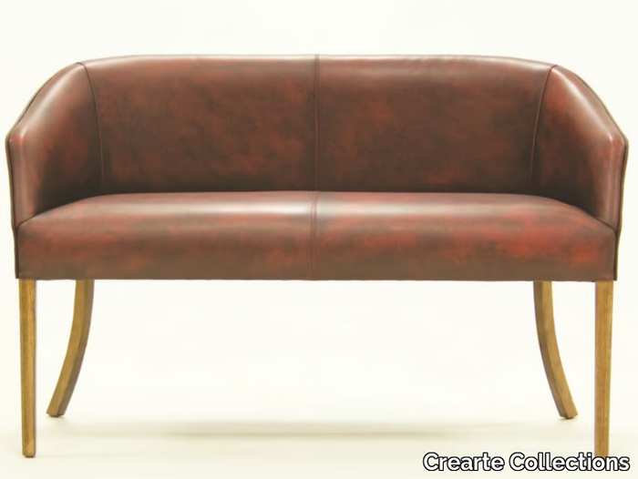 GIRONA ORIGINS - Leather small sofa _ Crearte Collections