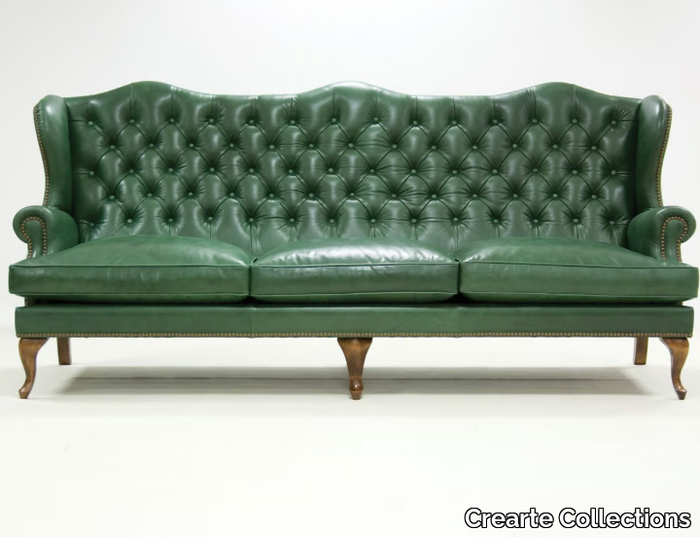 DOVER ORIGINS - 3 seater tufted leather sofa _ Crearte Collections