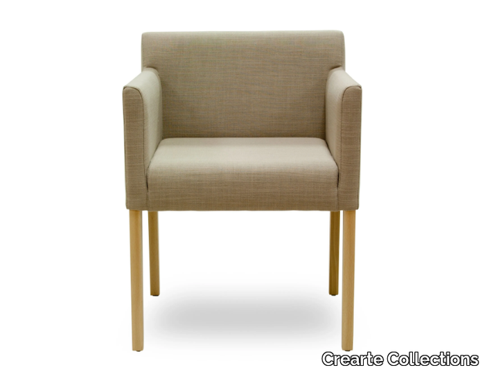 OGA ARM CHAIR - Upholstered fabric chair with armrests _ Crearte Collections