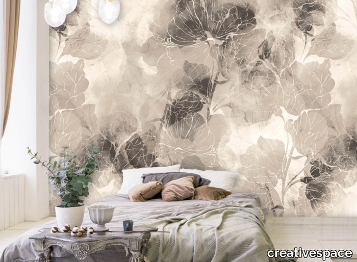 FLORAL - Washable wallpaper with floral pattern _ creativespace