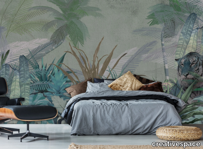 IVORY - Adhesive Tropical wallpaper _ creativespace