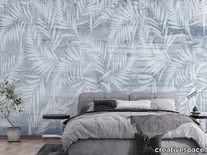 PLUM - Washable Tropical wallpaper _ creativespace