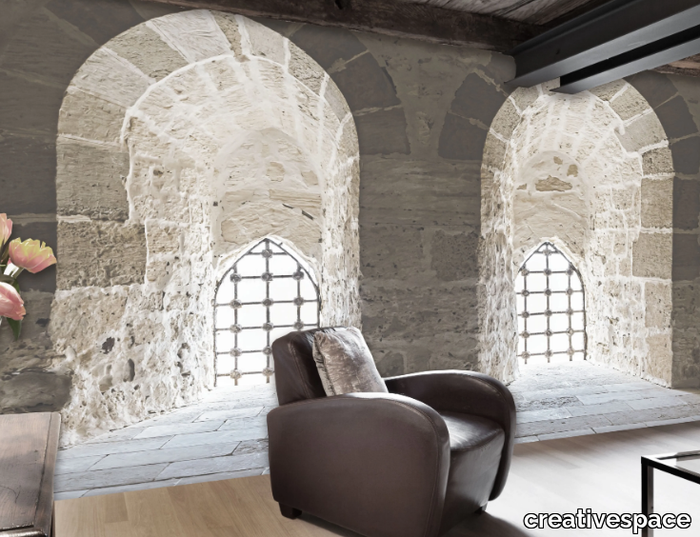 UP - Fire retardant trompe l'oeil wallpaper _ creativespace